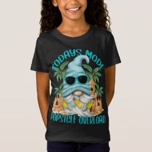 Funny Popsicle Summer Gnome Under Palm Trees And S T-Shirt