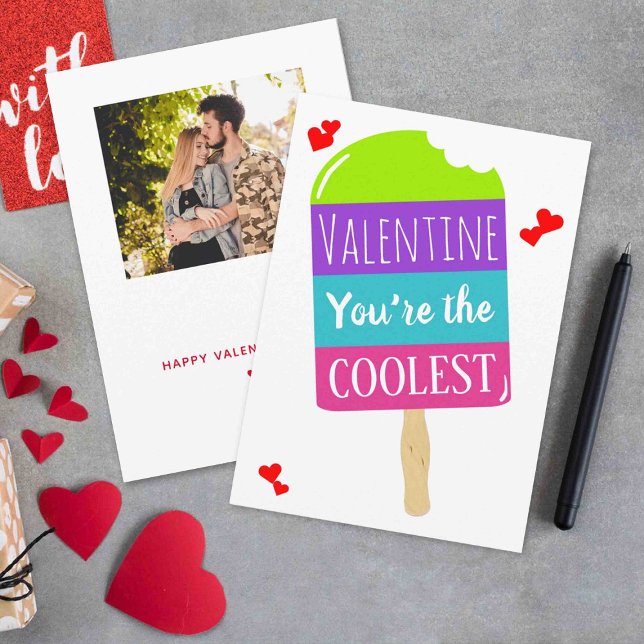 Funny Popsicle Whimsy Valentine's Day Holiday Card (Creator Uploaded)