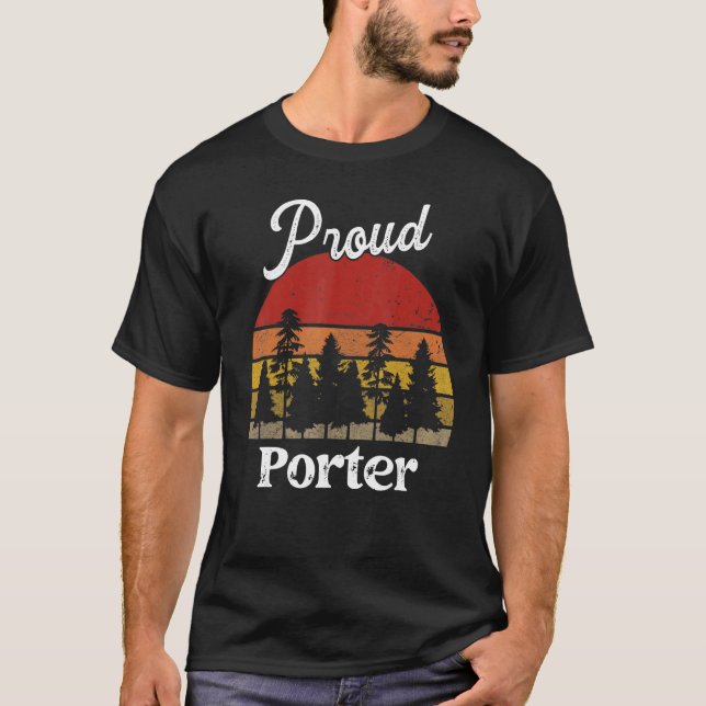 Funny Porter Shirts Job Title Professions (Front)