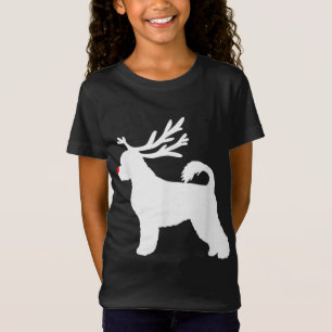 Funny Portuguese Water Dog Christmas Reindeer Antl T-Shirt