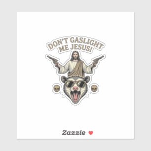 Funny Possum Jesus Vintage Engraving Shirt Design_