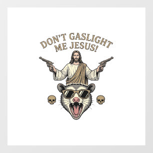 Funny Possum Jesus Vintage Engraving Shirt Design_