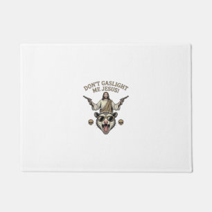 Funny Possum Jesus Vintage Engraving Shirt Design_ Doormat