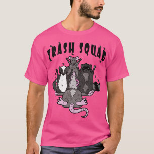 Funny Possum Rat Skunk Racoon Trash Squad T-Shirt