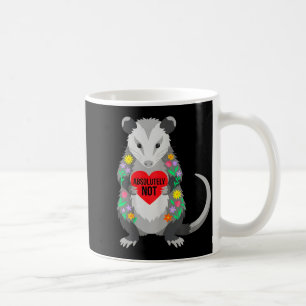 Funny possum valentine saying not floral art cute  coffee mug