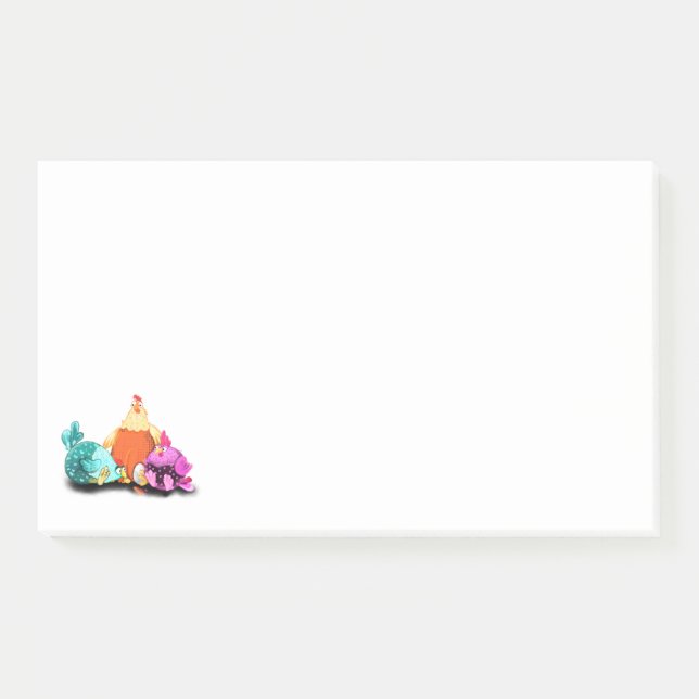 Funny Post it Notes Chicken Waiting Egg To Hatch (Front)