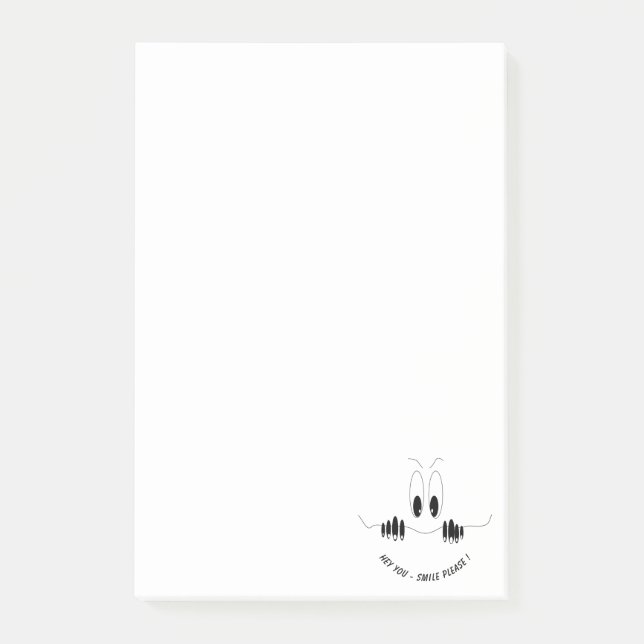 Funny Post-it® Notes with Curiosity Eyes (Front)