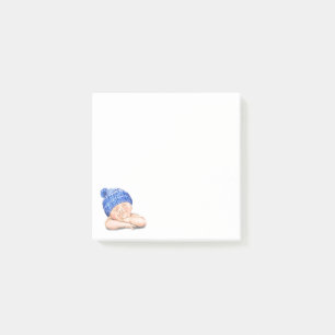 Funny Post it Notes with Happy Sleeping Cute Baby