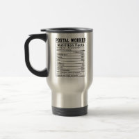 Funny Postal Worker Nutrition Facts Staff Gift