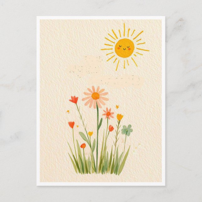 Funny postcard. Summer day Postcard (Front)