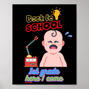 funny poster "BACK TO SCHOOL"