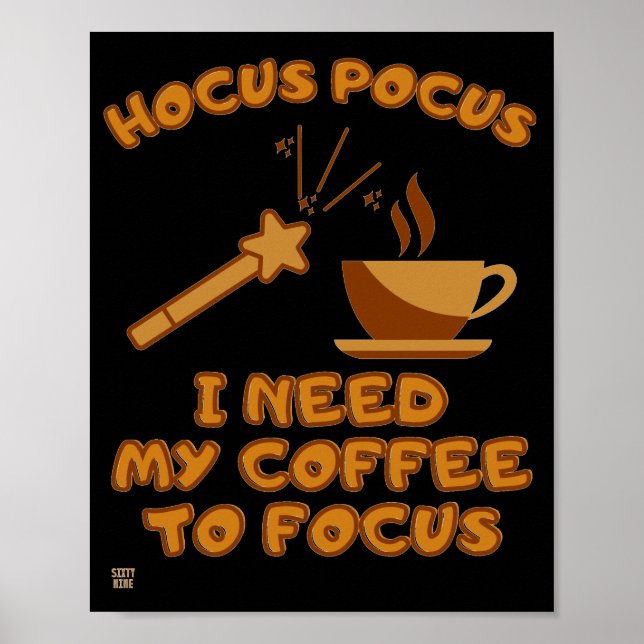 funny poster  "HOCUS POCUS.." (Front)