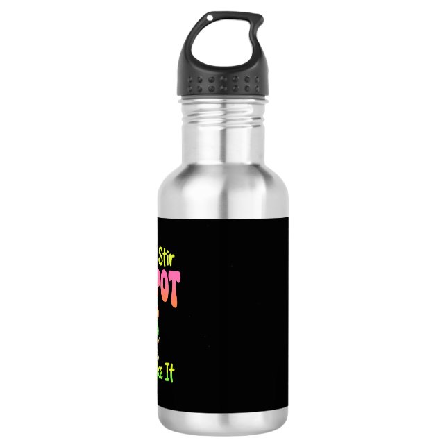 Funny Pot Smoking Dog Stoner 532 Ml Water Bottle (Front)