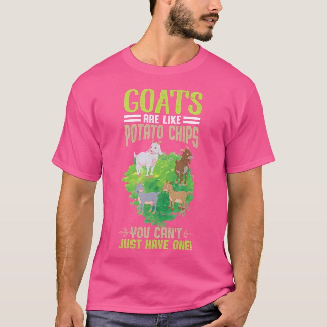 Funny Potato Goat Farmer Goat Herder Lover T-Shirt (Front)