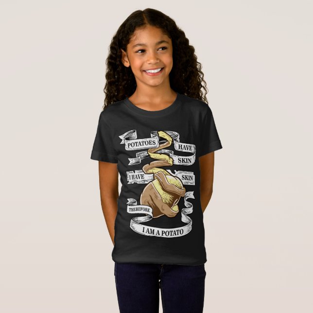 Funny Potato graphic tee shirt gift potato lover (Front Full)