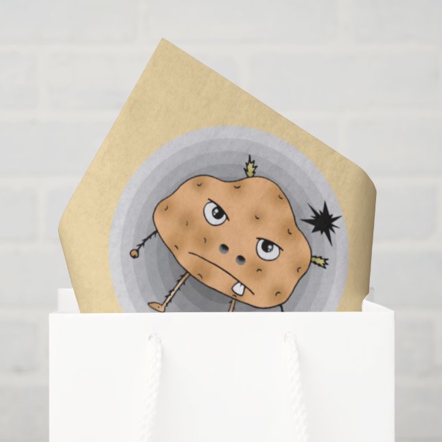 Funny Potato Happy Birthday Face Tissue Paper (Gift Bag)