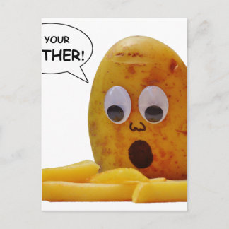 Funny Potato Mother Postcard