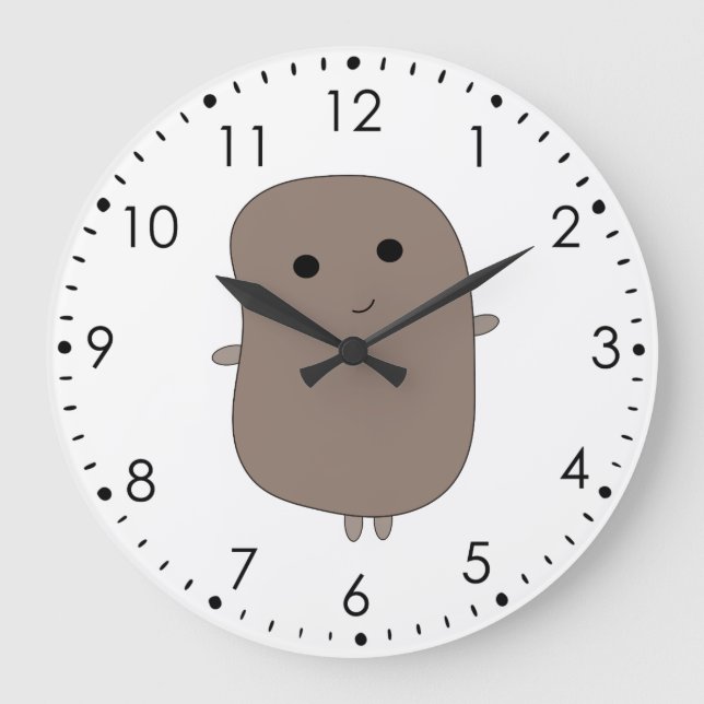 Funny Potato Wall Clock (Front)