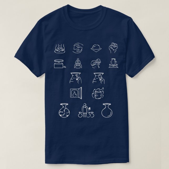Funny Potter Gift Sculpting Ceramics Pottery T-Shirt (Design Front)