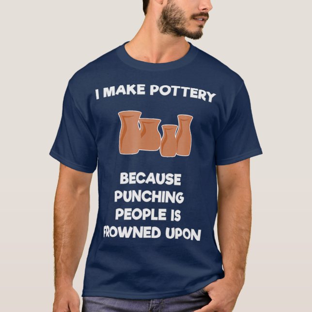 Funny Pottery T-shirt Gift - Punch (Front)