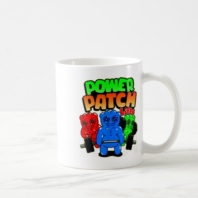 Funny Power Patch Lifts Weightlifting Bodybuilding Coffee Mug (Right)