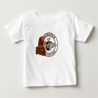 Funny "Powered By Coffee" Baby & Toddler Graphic T-Shirt