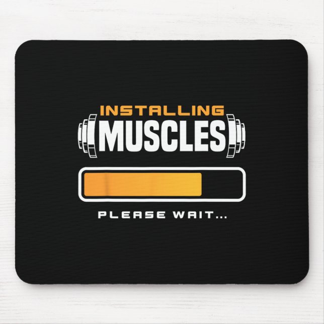 Funny Powerlifting Weight Training Lifting  Mouse Pad (Front)