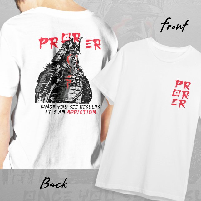 Funny, PR OR ER Gym Weight Lifting, Front and Back T-Shirt (Creator Uploaded)