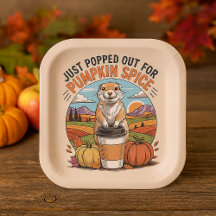 Funny Prairie Dog Fall Pumpkin Spice Humour