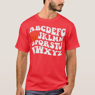 Funny Pre K Kindergarten Hi Alphabet Back To Schoo T-Shirt