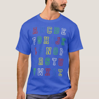 Funny Pre K Kindergarten Hi Alphabet Back To Schoo T-Shirt