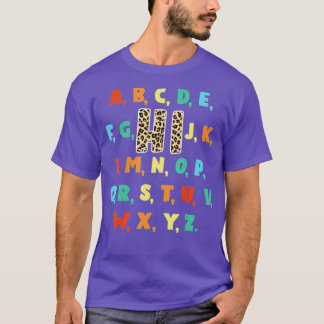 Funny Pre K Kindergarten Hi Alphabet Back To Schoo T-Shirt