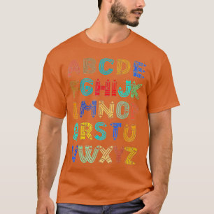 Funny Pre K Kindergarten Hi Alphabet Back To Schoo T-Shirt