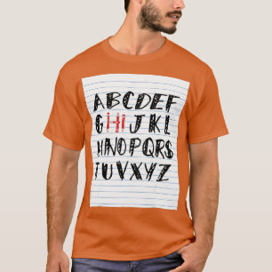 Funny Pre K Kindergarten Hi Alphabet Back To Schoo T-Shirt
