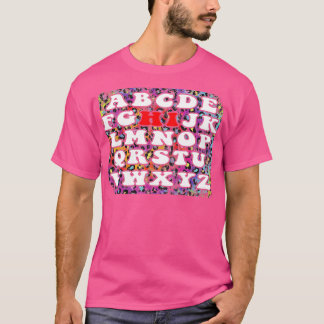 Funny Pre K Kindergarten Hi Alphabet Back To Schoo T-Shirt