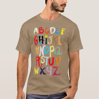 Funny Pre K Kindergarten Hi Alphabet Back To Schoo T-Shirt