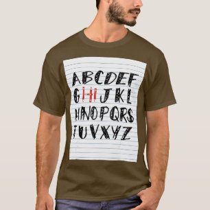 Funny Pre K Kindergarten Hi Alphabet Back To Schoo T-Shirt