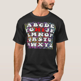Funny Pre K Kindergarten Hi Alphabet Back To Schoo T-Shirt