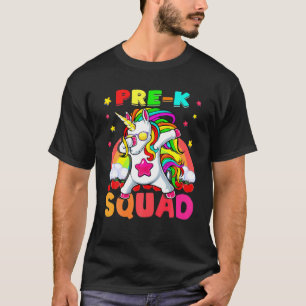 Funny Pre-K Unicorn Dabbing Back To School Kids St T-Shirt