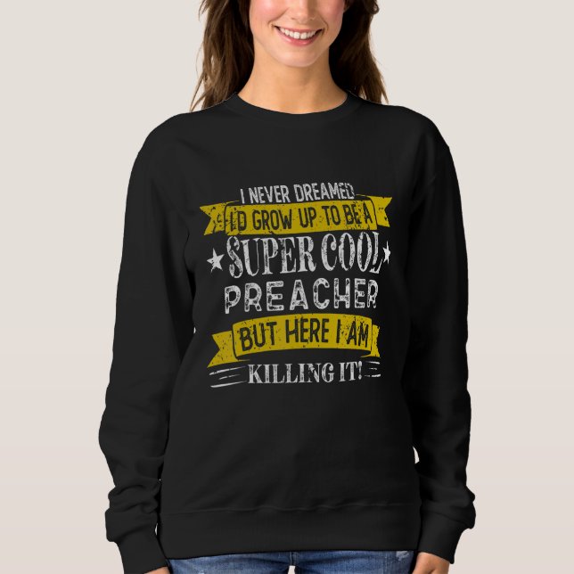 Funny Preacher Shirts Job Title Professions_1 (Front)