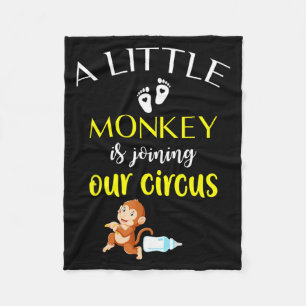 Funny Pregnancy Announcement New Baby Reveal Fleece Blanket