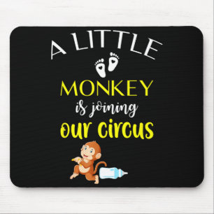 Funny Pregnancy Announcement New Baby Reveal  Mouse Pad