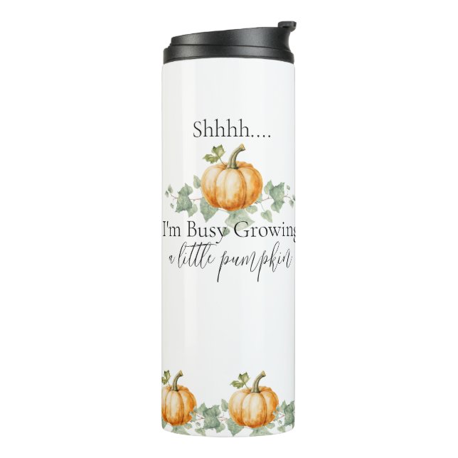 Funny Pregnancy Future Mum Pumpkin Tumbler (Rotated Left)