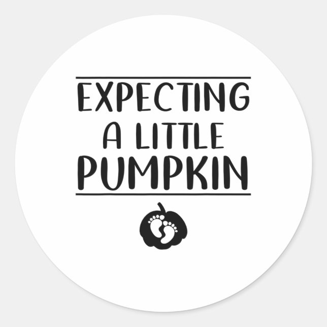 Funny Pregnancy Thanksgiving Graphic Tee Expecting Classic Round Sticker (Front)
