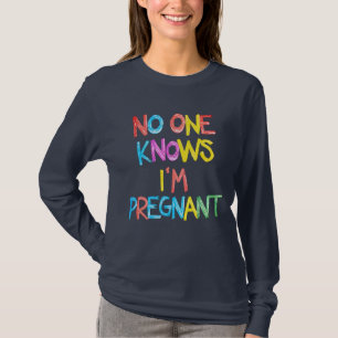 Funny pregnant long sleeve t-shirt