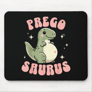 Funny pregnant mum expecting mama to be pregosauru mouse pad