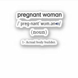 funny pregnant woman definition