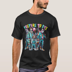 Funny Prepare To Groovy Dye Bunny Easter Horror Dy T-Shirt