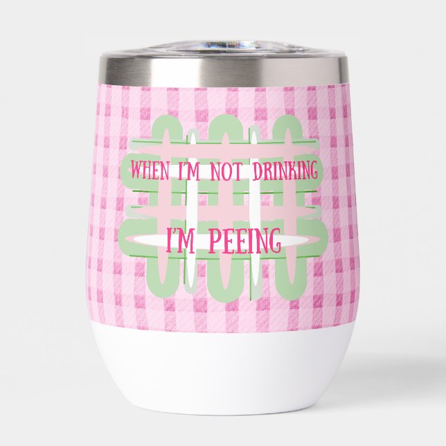 funny preppy drinking peeing st. Patrick's day   (Front)