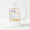 Funny Prescription Label Frosted Beer Mug